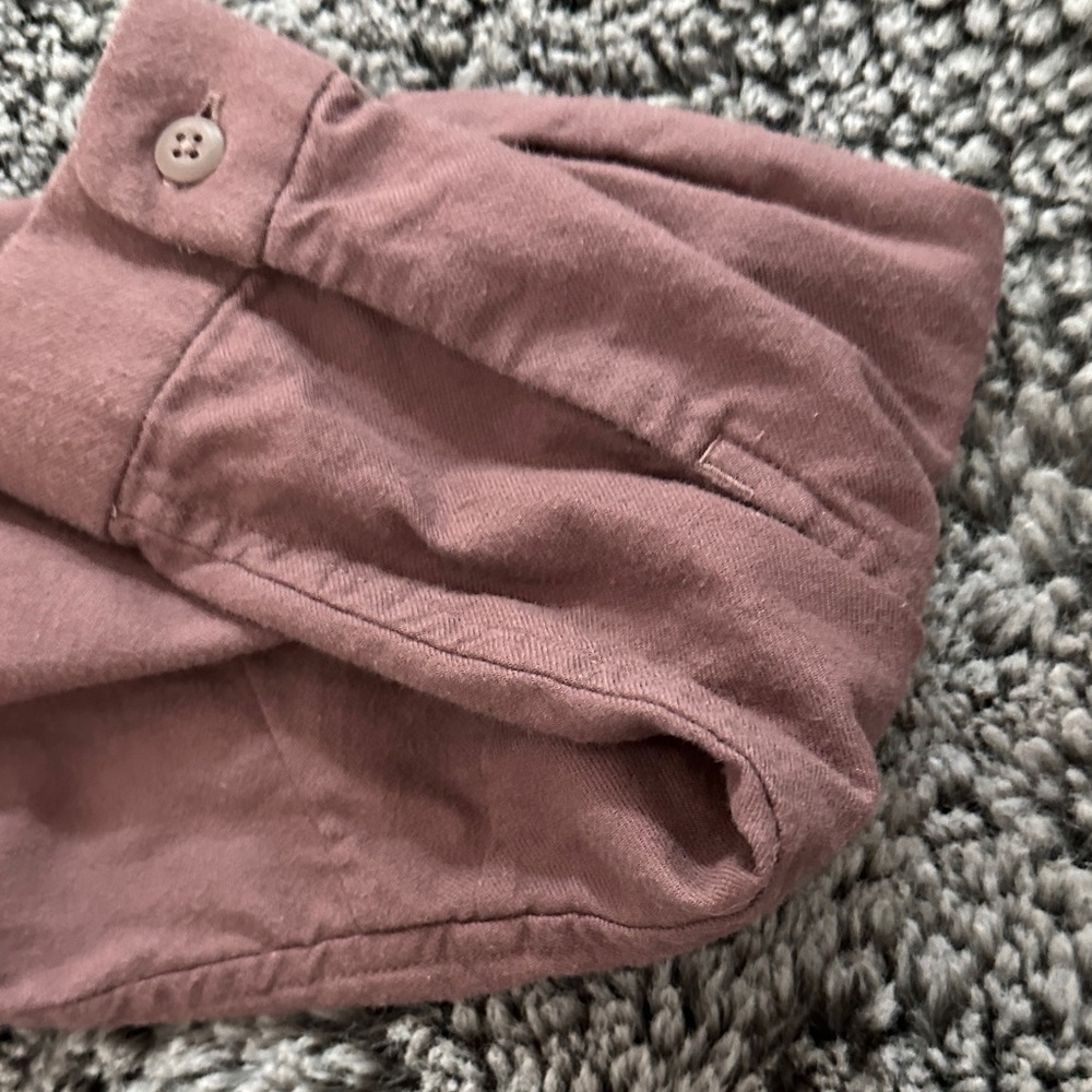 Lululemon Athletica Plum Button-Down Flannel Shirt - Picture 11 of 12